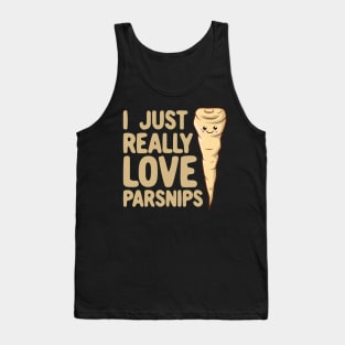 I Just Really Love Parsnips - Cute Kawaii Parsnip Tank Top